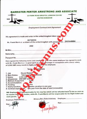 CONTRACT AGREEMENT FORM